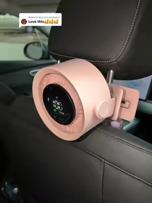 Replying to @lilisa.us this fan goes wherever we do at summer🥵 clips right to the car, and keep your kids feel cool 🥶the power this thing HAS! #fan#summervibes #cool #portable#Summer