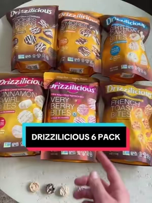All 6 flavors in one bundle? I’m stocking up 🤤 #drizzilicious #ricecakes #lowcalorie #snackbreak #sweettreat 