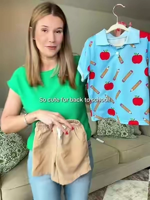 A cute for the first day of school! #backtoschool #boymom #boysclothes #tiktokshopcreatorpicks 