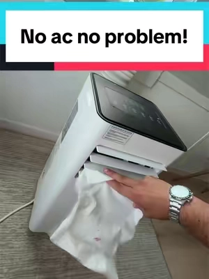 It’s super cold #tiktokshop #portableairconditioner #centralair #airconditioner 