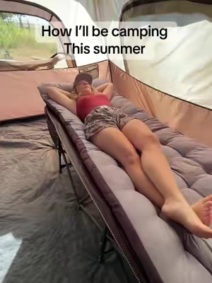 How I’ll be camping this summer #campinglife #campinghacks #campingcot 