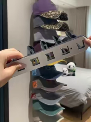 Don’t scroll if you own hats. 🧢#hatorganization #hatrack #caprack #tiktokshop #hathanger 