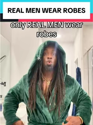Little boys keep scrolling 👋🏾 #robe #bathrobe #mensfashion #loungewear #tiktokshopsummersale 