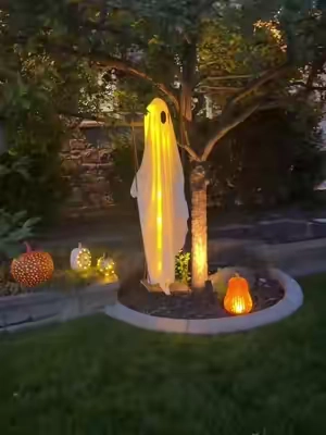 Swinging Ghost Halloween Decoration That Makes Your Porch Come to Life #HalloweenDecor #SwingingGhost #SpookySeason #HalloweenHome #TikTokShopCreatorPicks 