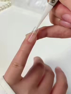 POV: You just found the beginner-friendly nail kit👀💕😌#diynailsathome #gelxnails #nailideas #pressonnails #fypages 
