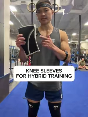 The perfect knee sleeves for hybrid training and full body workouts @Gymreapers #gymreapers #kneesleeves 
