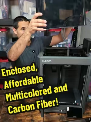 Enclosed, multicolored, handles carbon fiber and best of all affordable! 3d Printing is truly accessible to everyone! #3d #DIY #3dprinting #tiktokshopsummersale #craft 