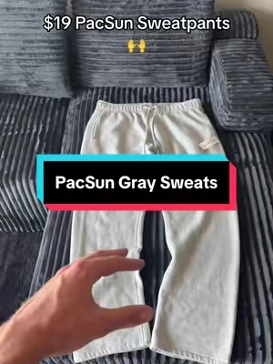 I’m 6’1 170 wearing size L🤝 #pacsun #sweatpants #tiktokshopmademebuyit #baggyfit #graysweatpants 