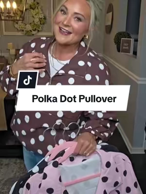 This polka dot pullover is a must have for Fall🍂@Fisoew Clothing Co. #pullover #tiktokshopsummersale #polkadot #midsizefashion #CapCut 