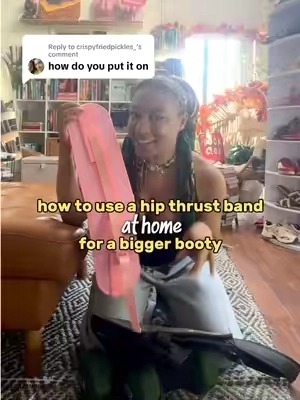 Replying to @crispyfriedpickles_  IT WORKS 🍑✨ and goes on super easy! #hipthrust #hipthrusband #glutrworkout #homeworkout #workoutathome 