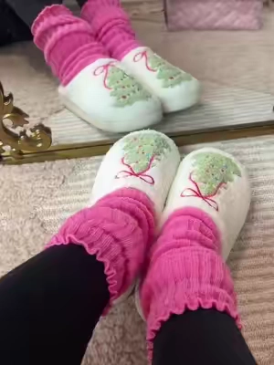 pre holiday S A L E 🎀 #christmasinjuly #christmasslippers #christmas 