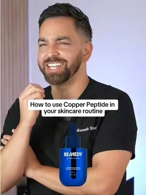 @DermDoctor | Dr. Shah explains how to use our new Copper Peptide Serum in your skincare routine🙌 Apply after cleansing, morning and night, and follow with moisturizer at night or sunscreen in the morning. It layers easily with the rest of your routine and is gentle enough for daily use.