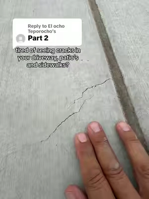 Replying to @El ocho Teporocho Fill in your concrete cracks so easy. Almost make them disappear. #concreterepair #homemaintenance #diyrepair #homerepair @Magic Crack Filler 
