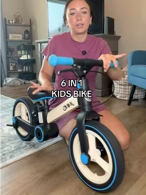 finally a bike that grows with them! #kidsbike #toddlerbike #balancebike #christmasgiftsforkids #giftsforkids 