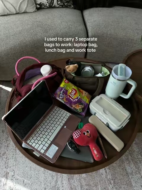 #workbag #lunchbag #totebag #whatsinmybag #bagsmart 