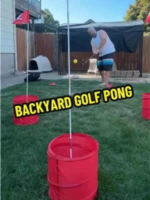Not easy… not impossible. You’ll make more shots than you’d expect. #backyardgames #golfchallenge #backyardgolf #yardgames #tiktokshopcreatorpicks 