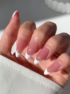 When your DIY nails look like they came from a nail salon ✨#diynailsathome #fypages #gelxnails #frenchnails #nailtutorial 