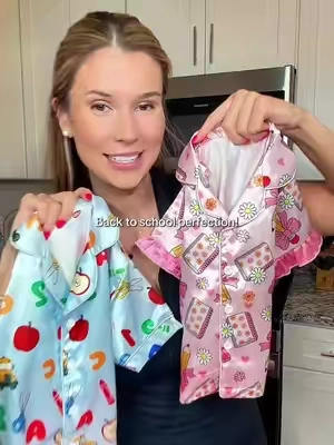These PJs are perfect for back to school! #BackToSchool #Pajamas #PJs #tiktokshopcreatorpicks 