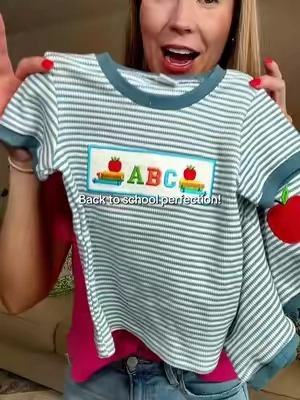 This outfit is so cute for back to school! #BackToSchool #KidsClothes #tiktokshopcreatorpicks 