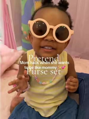 I just know a mom invented this. #girlmom #momhack #pretendmakeup #pretendpurse 