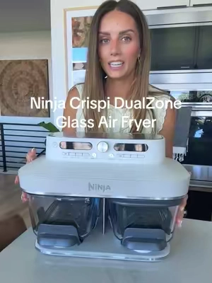 and prettier 🥰 obsessed with the ninja crispi dualzone glass air fryer!!! #ninjacrispidualzone #ninjacrispi #glassairfryer @Ninja Kitchen 