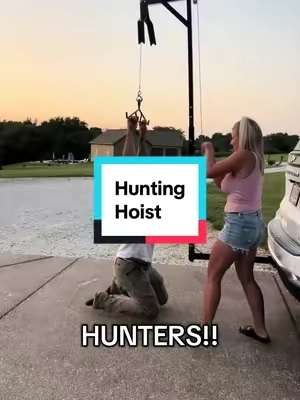 Every hunter needs one! #gaminghoist #huntersoftiktok #hunters #deerhunting #giftideasforhunters 
