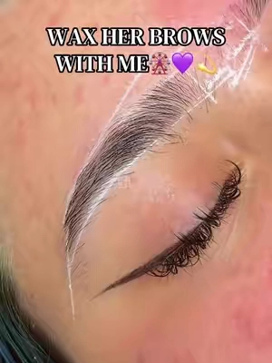 Brows💜 #ad #browwax #eyebrowwax #waxing #brows 