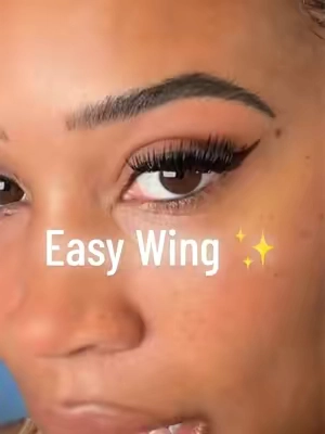 It’s easy to learn a wing with a good sharp liner 🧑🏽‍🍳💋#beauty #summerwins #makeuptutorial 