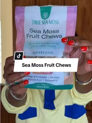 absolutely in love with the new @trueseamoss fruit chews ✨😍🔥 #trueseamoss #seamoss #seamossbenefits #seamossgel #wellnessjourney 
