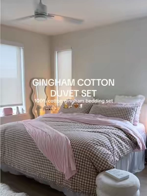 nothing like 100% cotton 🧸☁️🎀🌙 @Bedsure @Bedsure US Local have a handful of these in stock rn and they are so beautiful and perfect obsessed 🤌 #duvet #duvetcover #cottonbedsheets #pinterestaesthetic #bedroominspo 