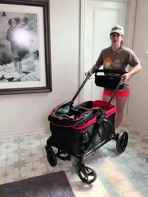 One of the coolest wagons I have seen on the market right now #Wagon #StrollerWagon #ToddlerEssentials #TikTokShopCreatorPicks 