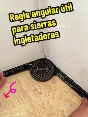 ¿Cómo ajustas el ángulo de la sierra ingletadora sin este medidor de ángulos?#diyer #bluecollar #drywall #Carpentry#MiterSawAngleGauge 
