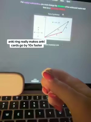 pre-med and med school students this ring is a MUST! when I tell you I have never gone through anki cards so fast! and the ring is so much more ergonomic than the remote - 10/10 recommend! #medschool #premed #anki #medstudent #ankicards 