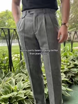 they had the fit figured out #pleatedtrousers #dresspants #menswear #OOTD #fyp 