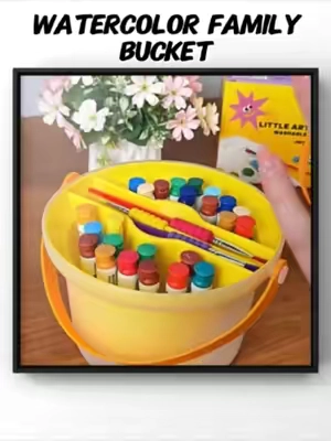A set that has everything you need for painting, is easy to store and looks great – come and paint with me!#painting #watercolor #jarmelo #tiktokshop #kidsgifts #freescreen #screenfree #fingerpainting