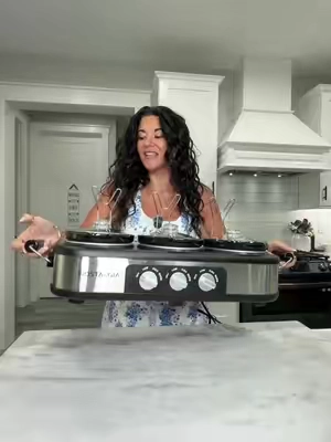 nostalgia 3-station stainless steel buffet 🏈🏈 #footballtiktok #gameday #host #qvc 