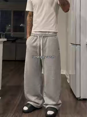 easy daily pair with real shape  #sweatpants #baggypants #baggysweats #streetwear #xybca