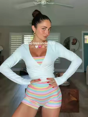 Cutest wrap tops && on sale !!!!✨🫧🦋☁️🦢 #glowmode #lulu #wraptop #pilates @Glowmode @glowmode shop 
