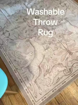 Free 3 day shipping  Lahome Boho Animal Washable Rugs for Living Room, Soft Rugs for Bedroom, Botanical Large Boho Non Slip Dining Room Carpet for Under Table Office Kids Playroom ##bohostyle##bedroomrug##homedecor##throwrug##washablerug