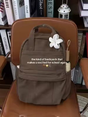 The kind of backpack that makes you excited for school again🤎✨and now on sale!#bagsmart #schoolbackpack #backtoschoolhaul #schoolbag #summerwins 