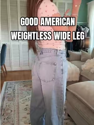 I think this is my favorite pair of @GOOD AMERICAN jeans yet, the Weightless Wide leg Jean is truly so lightweight and comfy!! #widelegjeans #jeansrecommendation #closetstaples #wardrobeessential 
