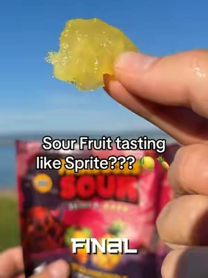Sour fruit tasting like sprite??? Say less!! #sourcandy #finalbosssour #souryuzu 