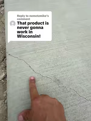 Replying to @nemetzmike I feel like I would do whatever I could to make it better. This Crack Filler hardens as hard as the existing concrete. You can do this. It’s so easy. #concreterepair #diyrepair #homemaintenance #howto #tiktokshopsummersale @Magic Crack Filler 