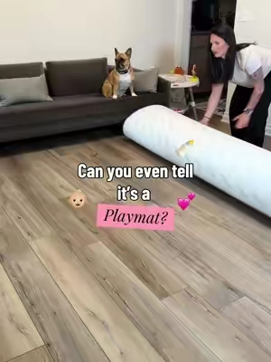 The easiest way to baby-proof your floor without sacrificing your living room aesthetic. #PlayMat #BabyPlayMat #Huloosleep #TikTokShopCreatorPicks 