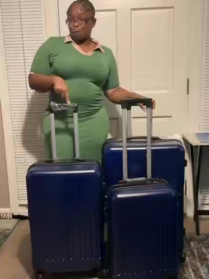 3 piece luggage sets with wheels #Travel #Luggage #LuggageSet #Packing #TravelTok