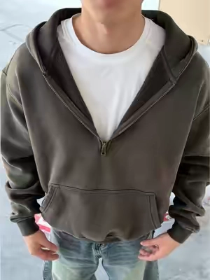 nothing loud, still stands out 📢 #backtoschooloutfit #clean #oversizedhoodie #zipup #streetwear 
