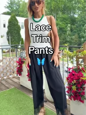 Look for less without sacrificing quality. The fit and fabric on these lace trim pants are a fantastic surprise. So many ways to style these super comfy cuties @Buenoble #tiktokshopsummersale #summerwins #summervibes #weeklydeals