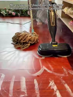 This is a high-temperature steam mop that can quickly polish your floors and kill bacteria. It's truly a great helper for household cleaning! #steam #mop #steamcleaner #homecleaning #steammop 