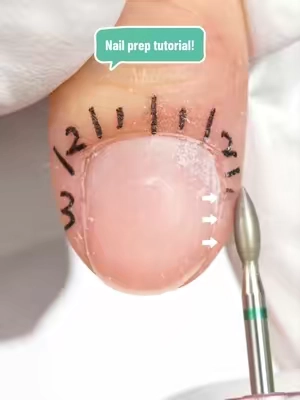Nail prep tutorial! Follow the steps to get nails ready for polish! Check my shop to practice! #melodysusie #nailprep #nailbeginner #naildrill #drillbit   
