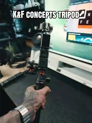 1 single tripod to fit your phone, your action cam or a actual camera all in one small compact package. Very conveniant and easy to pack with you on the go. #tripodstand #tripodforcontentcreator #kfconcepttripod 